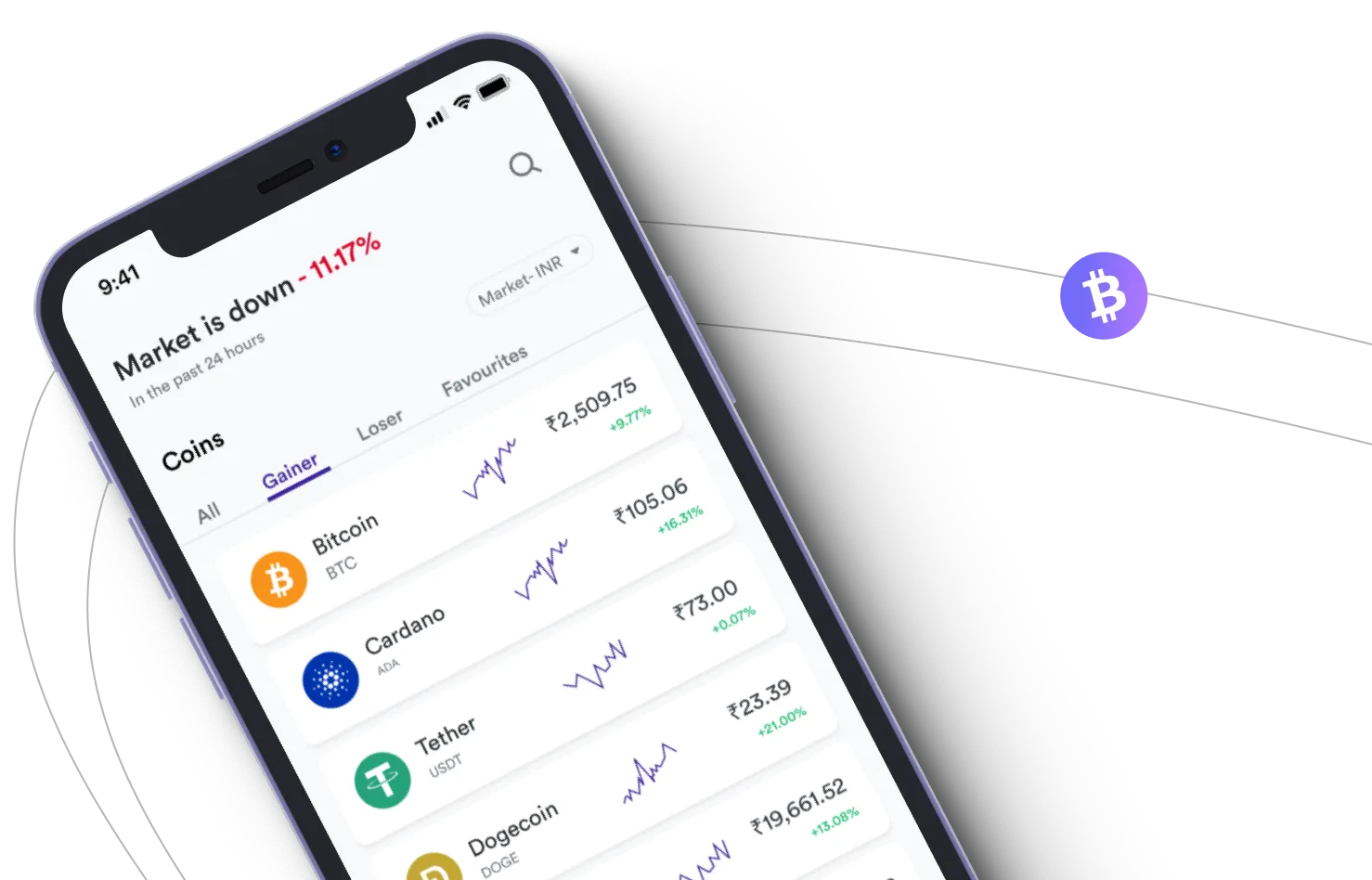 CoinMarket App - Aproveite os mercados de criptografia e ganhe com o CoinMarket App